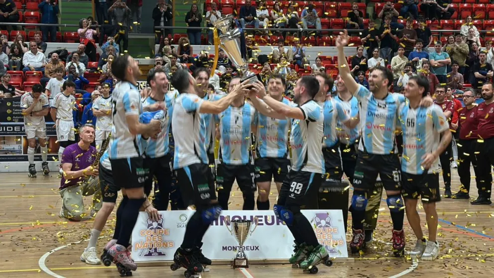HOCKEY SOBRE PATINES: La seleccion Argentina vencio a Italia y se consagro Campeon de la Copa de las Naciones